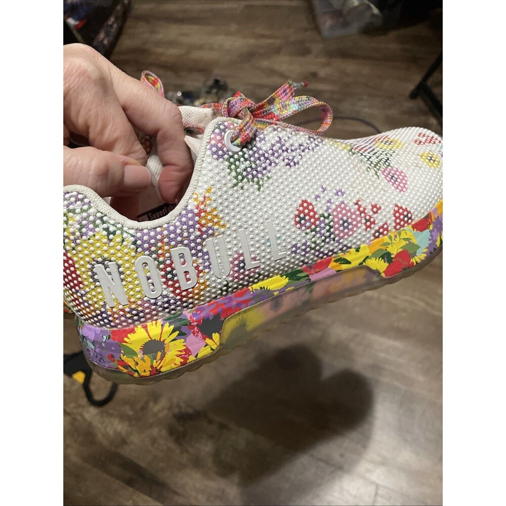 No Bull Trainer Shoes Sneakers Floral Daisy Super Fabric Design Women US 6 - Picture 4 of 11